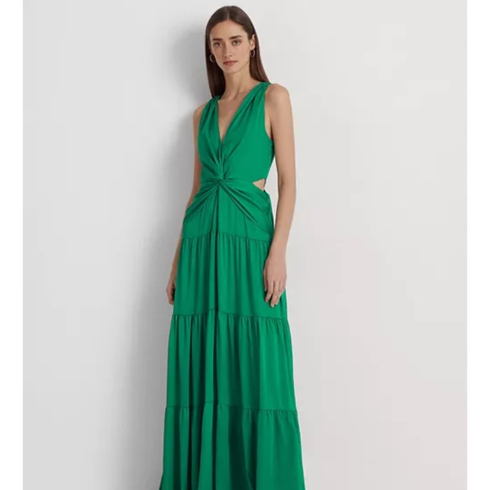 Ralph Lauren Green and Pink Maxi Dresses